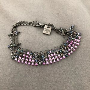 Nine West bracelet. Pink/Grey beads.